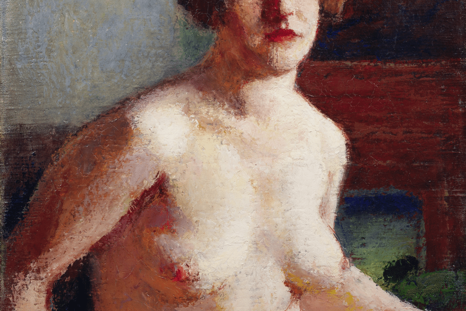 Roderic OConor Seated Nude Half Length Irish Arts Review